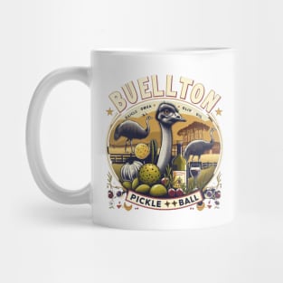 Buellton Pickleball Ostrich Emu Design Mug